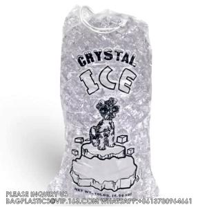 10 Lb. Plastic Drawstring Ice Bags 12 X 21 Inch Heavy-Duty Plastic Ice Bags With