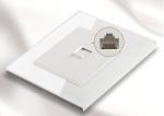 110V Wall Switch Socket , Computer Or Broadband Network Information Terminal