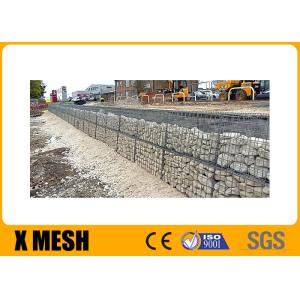 Aperture 60x80mm Galvanized Gabion Wire Mesh 4×1×1m Preventing Rock Breaking