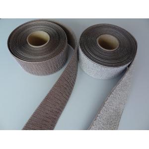 Anti Electromagnetic Radiation Industrial Hook And Loop Tape With Chestnut Color