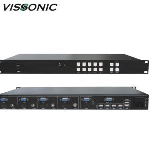 Cheap 4x1 Multi Viewer Video Scaler Switcher With KVM Control For Video / Animation for sale