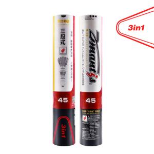 Goose Feather D45 Badminton Shuttlecocks 3in1 Shuttlecock Good Quality High