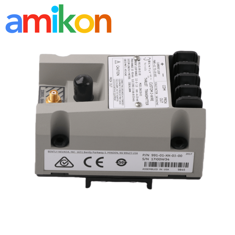 Bently Nevada 991-01-XX-01-05 MOD:284318-01 Thrust Transmitter with 4-20mA