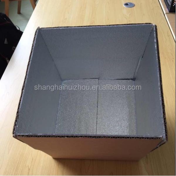 Insulated Aluminium Foil Packaging Cardboard Box Caviar Chocolate Transport HZ-XPS