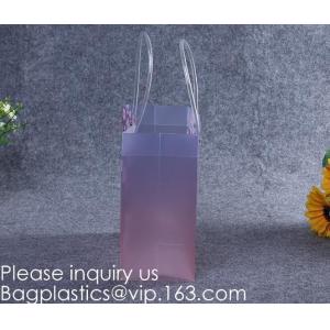 Custom Clear Pvc Lady Handbag Set Transparent Beach Tote Bag With Inner Pouch