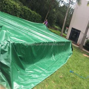 Plaid Style PVC Coated Tarpaulin Roll with Lasting Durability in Stocklot
