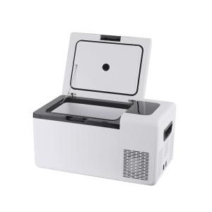 25L Portable Car and Home Mini Fridge Insulation C5H10/C-Pentane White with LED Light