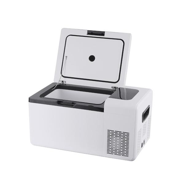 Quality 25L Portable Car and Home Mini Fridge Insulation C5H10/C-Pentane White with LED Light wholesale