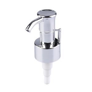 China 24/410 28/410 White With Silver Lotion Pump Hand Sanitizer Dispenser Gold Aluminum Plastic Lotion Pump For Bottles on sale