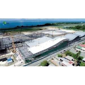 Steel Structure Warehouse with 50 Years Structural Warranty and CAD Tekla