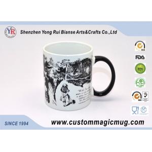 Ceramic Custom Magic Photo Mug with Handle , Funny Heat Reactive Coffee Mugs