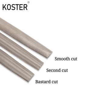 High Carbon Steel Flat Half Round Rasp File Set Bidentate Tooth Pattern for