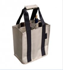 Fine Reusable Wine Bag Durable Wine Tote Bag with Reinforced Double Handles for