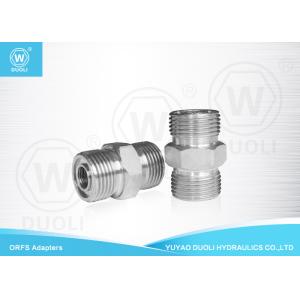Carbon Steel Hydraulic Male ORFS Adapter , Thread O Ring Pipe Fittings