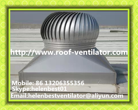 no power roof turbo ventilator for warehouse Aluminum
