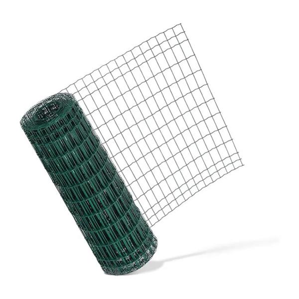 Rabbit Fence 15M Length Welded Iron Wire Mesh Roll with Pvc Coated Galvanized