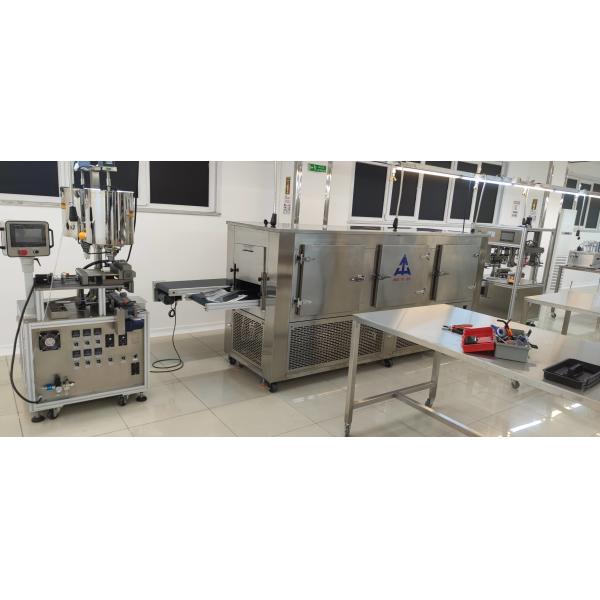 Quality 12 holes lipstick cooling machine with 3 meters convery belt wholesale