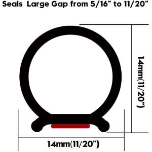 D Shape Automotive EPDM UPVC Door And Window Rubber Sealing Strip