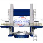 Double Column Vertical Cnc Metal Lathe Variable Speed Lathe Machine