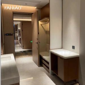 Custom Wooden Closet Hotel Wardrobe with DTC Hardware and Plywood