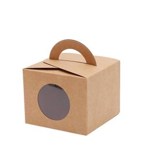 OEM ODM Foldable 420gsm Kraft Paper Luxury Cake Box Custom Color
