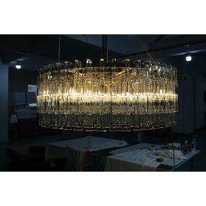 LED Modern Marignan Rectangular Chandelier 152cm Crystal Chandelier In Round