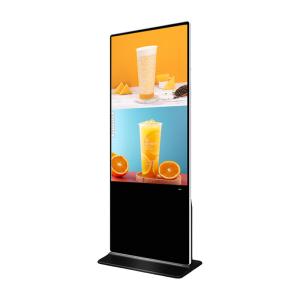 8 Array Mic 75 Inch Vertical Interactive Totem LCD Advertising Display With Android Operating System