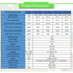 UNIVO UBTP300Y Fiber Optic Gyroscope Sensor North Seeker ≤6W Power Supply -5- 5V