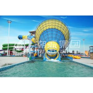 Adult Fiberglass Water Slides 16m Height 4 Persons / Time 42*60m Floor Space for