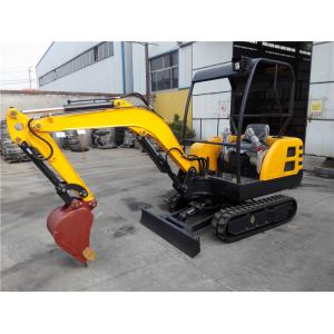Rubber Track Excavator With Dozer Blade , Digging Machine For Agriculture