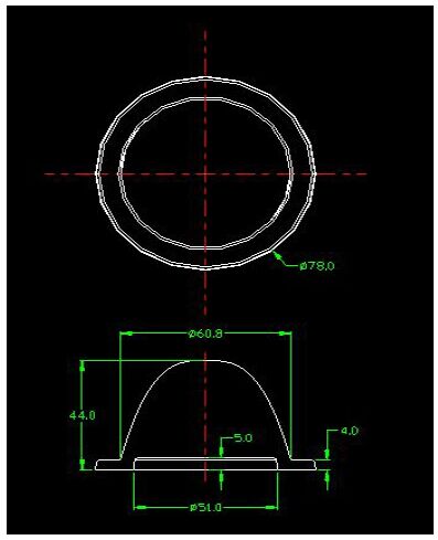 45 Degree Floodlight White COB LED Modules With Metal Holder , Silicon Gasket