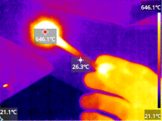IP54 Waterproof Handheld Infrared Thermometer 320x240 Resolution