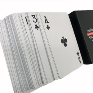 Non Toxic Plastic Waterproof Playing Cards Custom 2.5''X3.5''