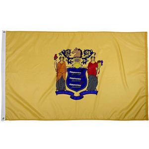 Acid Digital Printing State Of New Jersey Flag 3x5 Ft Outdoor Heavy Duty Dupont