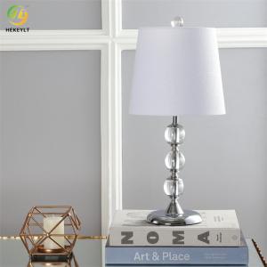 Crystal Mini Drum Shade Bedside Table Lamp 20"