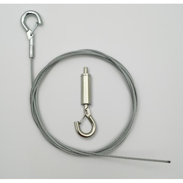 Acoustic Panel Hanging System With Adjustable Cable Grippers 1.5mm Wire Rope