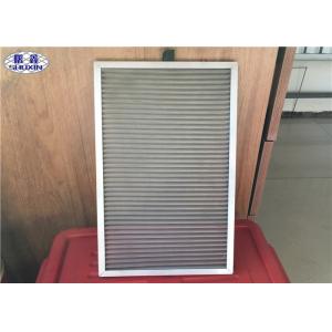 Air Purification Dust Filter Mesh Weave / Perforated With Aluminum Edge