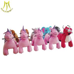 Hansel cheap price amusement park ride on furry animals for kids