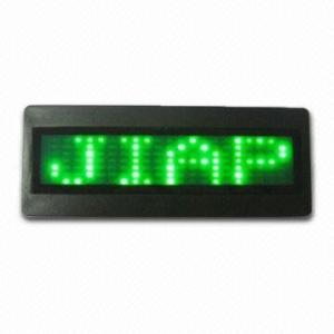 2015 Programable fashion innovative mini led display badge