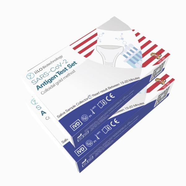 15-20 Minutes Plastic SARS-CoV-2 Antigen Self Test Set Saliva Sample Collector