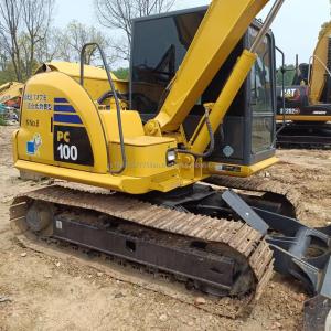 Used 10 Ton Komatsu PC100 Excavator with Original Hydraulic Cylinders in