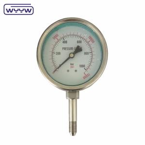 OEM ODM OBM High Pressure Gauge Liquid Filled Utility Pressure Gauge 1000 Bar