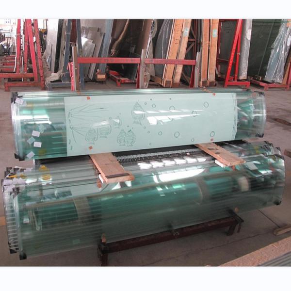 Quality Customized Curved Toughened Shower Tempered Glass 8mm 10mm 12mm Thk Clear wholesale