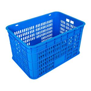 Customized Color and Foldable Stackable Mesh Plastic Basket for Food Grade