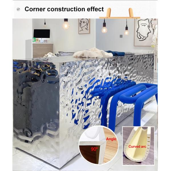 Water Ripple Panel 1220*2440*5/8mm Flame Retardant Bamboo Charcoal Wood Eco-Friendly 3D Water Ripple Bamboo Charcoal Wood Veneer For TV Background