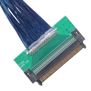 PCB Extremely Fine Coaxial Harnesses ERM8-040-01-L-D-EM2-TR Twin Coaxial AWG 40