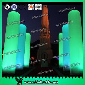 3M Inflatable Pillar Entrance Decoration Lighting Inflatable Column For Wedding