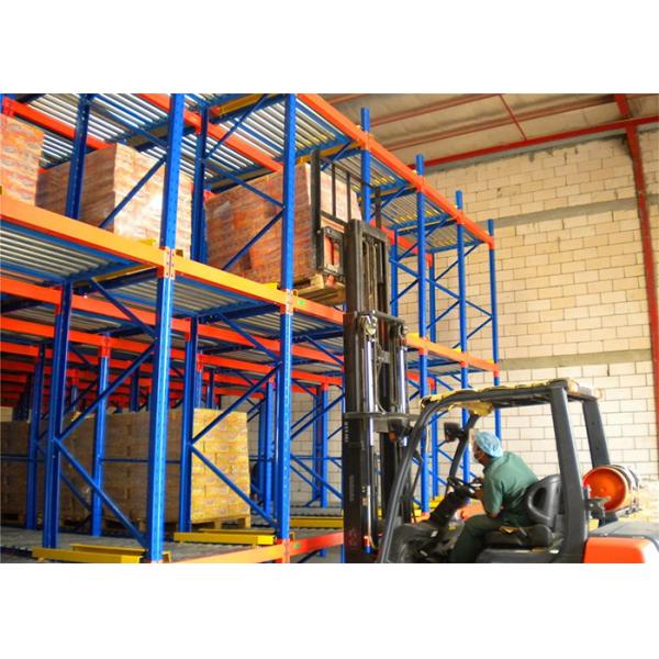 Quality First In First Out Racking System , Gravity Flow Rack In Warehouse Optional Dimension wholesale
