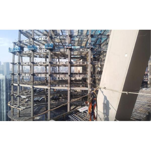 Multi Storey Steel Modular Prefab Office Buildings , Modern Steel Apartment Building