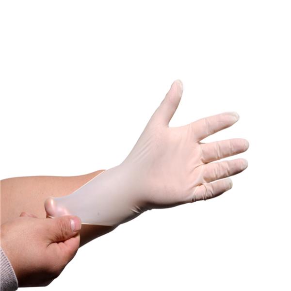 Quality Natural  Latex Rubber Hand Gloves , Latex Gloves Powder Free Medium wholesale